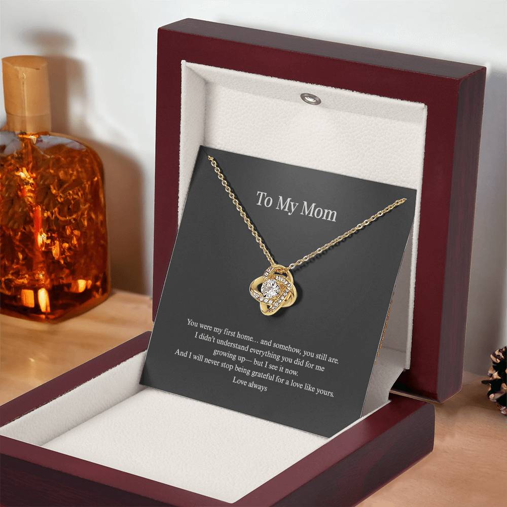 Love Knot Necklace for Mom | Standard + Luxury LED Box