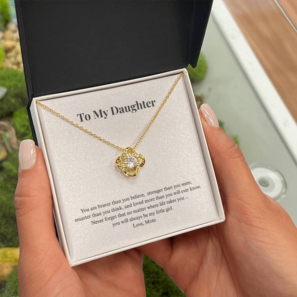 Love Knot Necklace for Daughter | Standard + Luxury LED Box