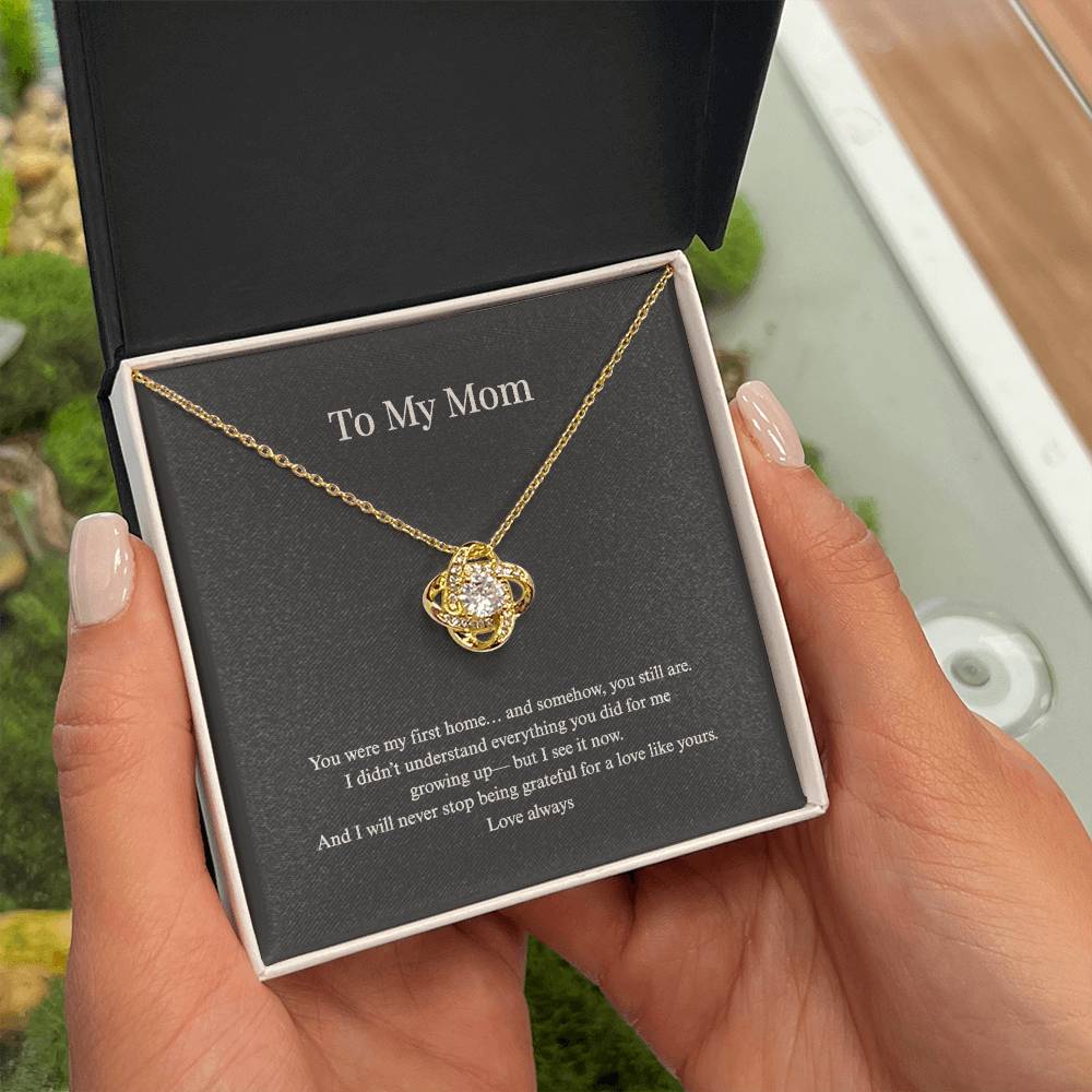 Love Knot Necklace for Mom | Standard + Luxury LED Box