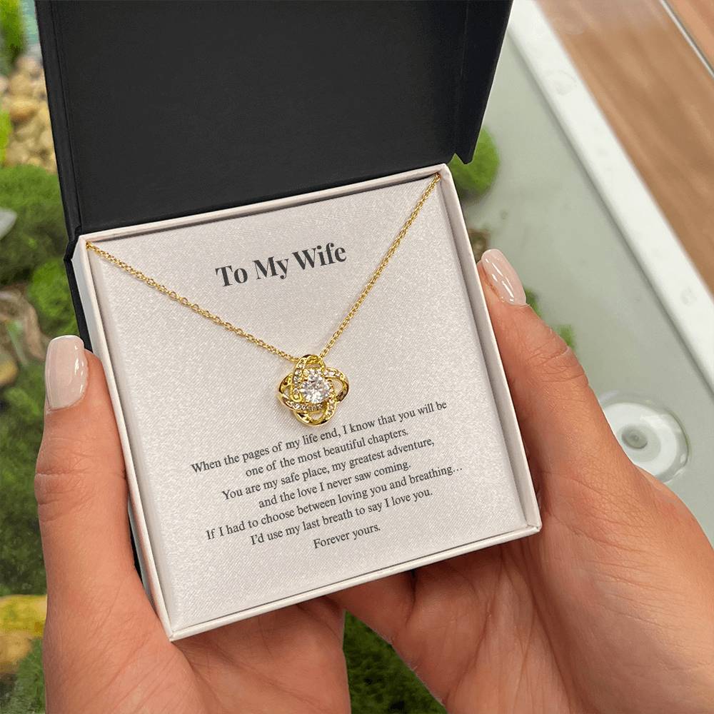 Love Knot Necklace for Wife | Standard + Luxury LED Box