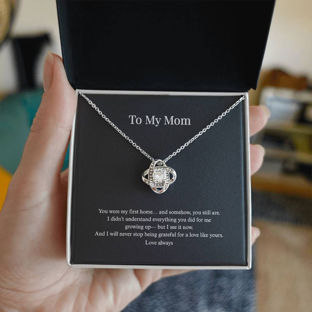 Love Knot Necklace for Mom | Standard + Luxury LED Box