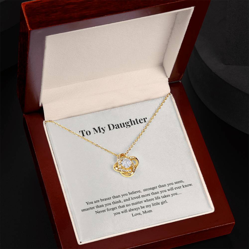 Love Knot Necklace for Daughter | Standard + Luxury LED Box
