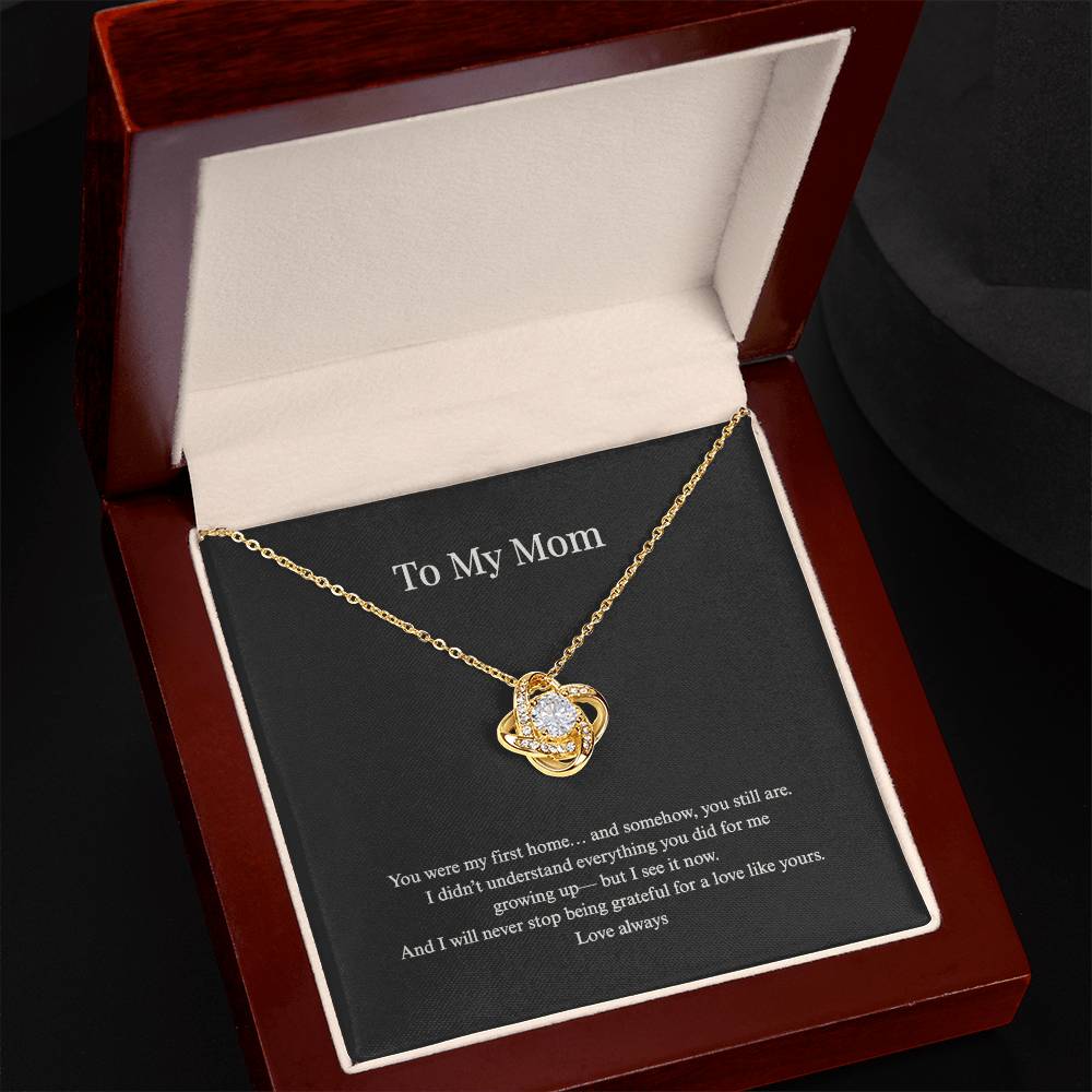 Love Knot Necklace for Mom | Standard + Luxury LED Box