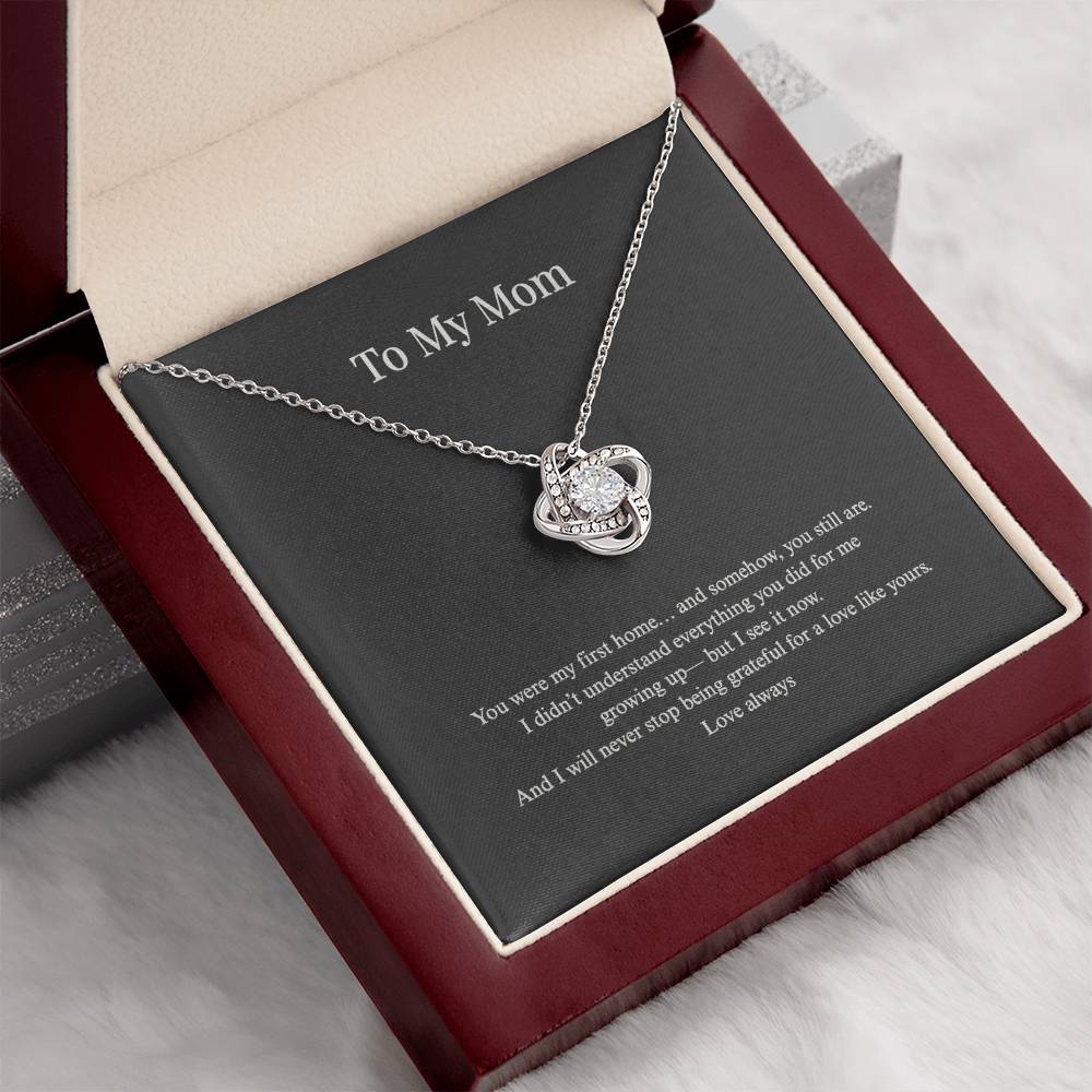 Love Knot Necklace for Mom | Standard + Luxury LED Box