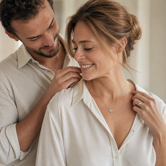 Love Knot Necklace for Wife | Standard + Luxury LED Box
